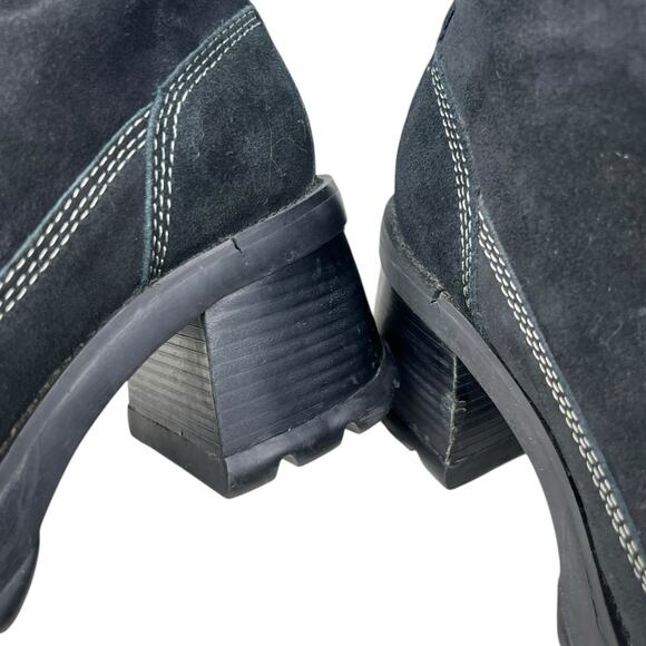 Rare Steve Madden Hilly Vintage 90’s Y2K Black Chunky Heel Boot Size US 7.5 - Picture 10 of 12